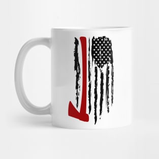 USA Firefighter Flag Mug